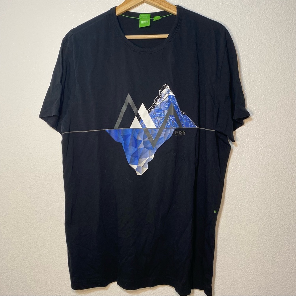 Hugo Boss Glacier Print Graphic Tee Shirt Men's XXL